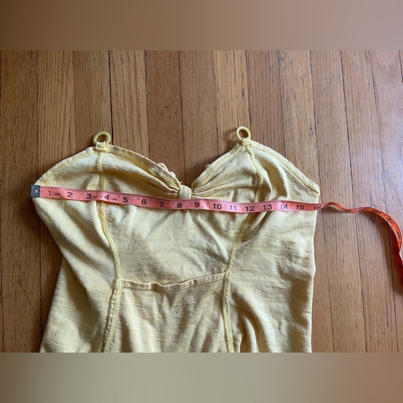 40s Vintage Jantzen Yellow Terry Cloth One Piece Bathing suit. - Picture 10 of 13